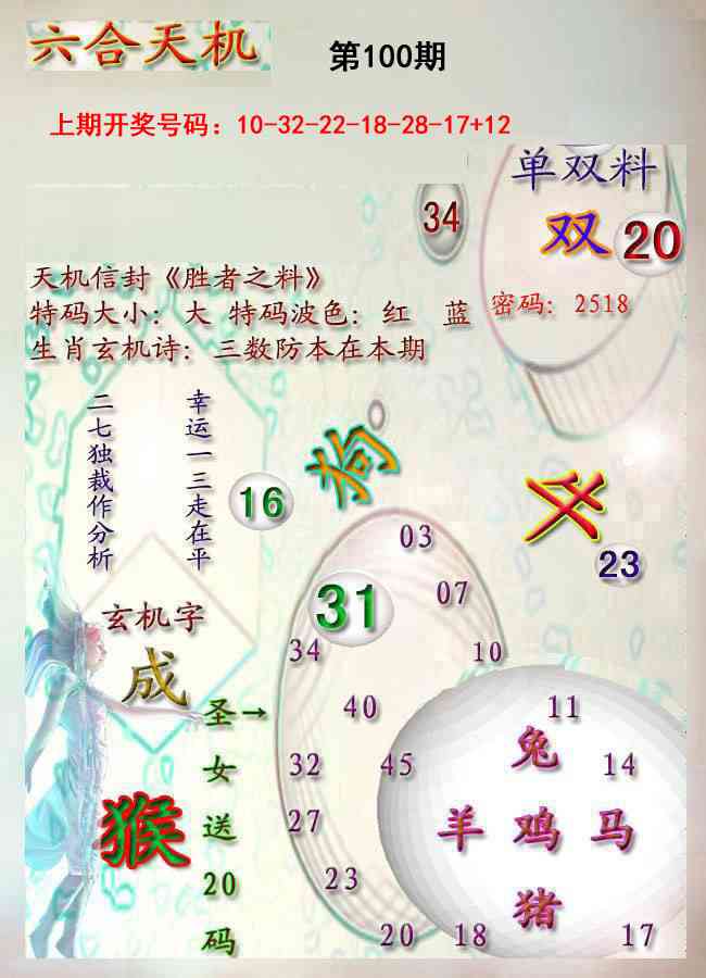 100期天机报[图]